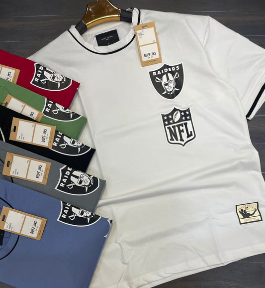 NFL Print Blue Colour T - Shirts