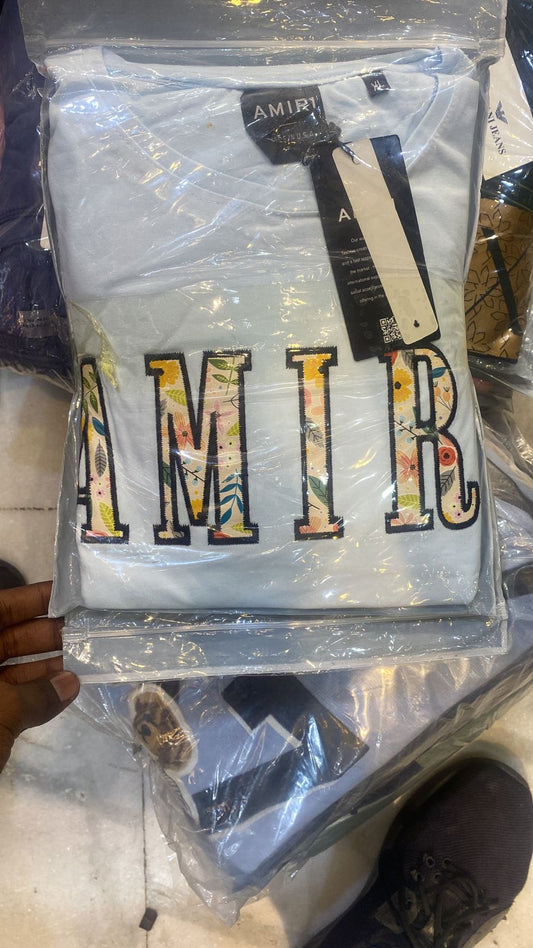 Blue Amir Print T - Shirts