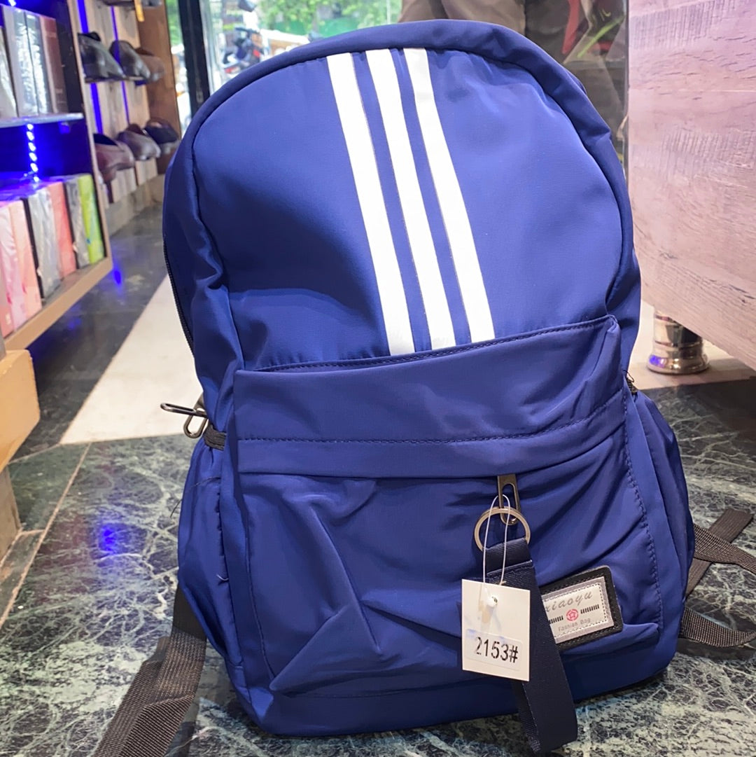 XIAAYU Three Stripes College School Unisex Bag Backpack 3760