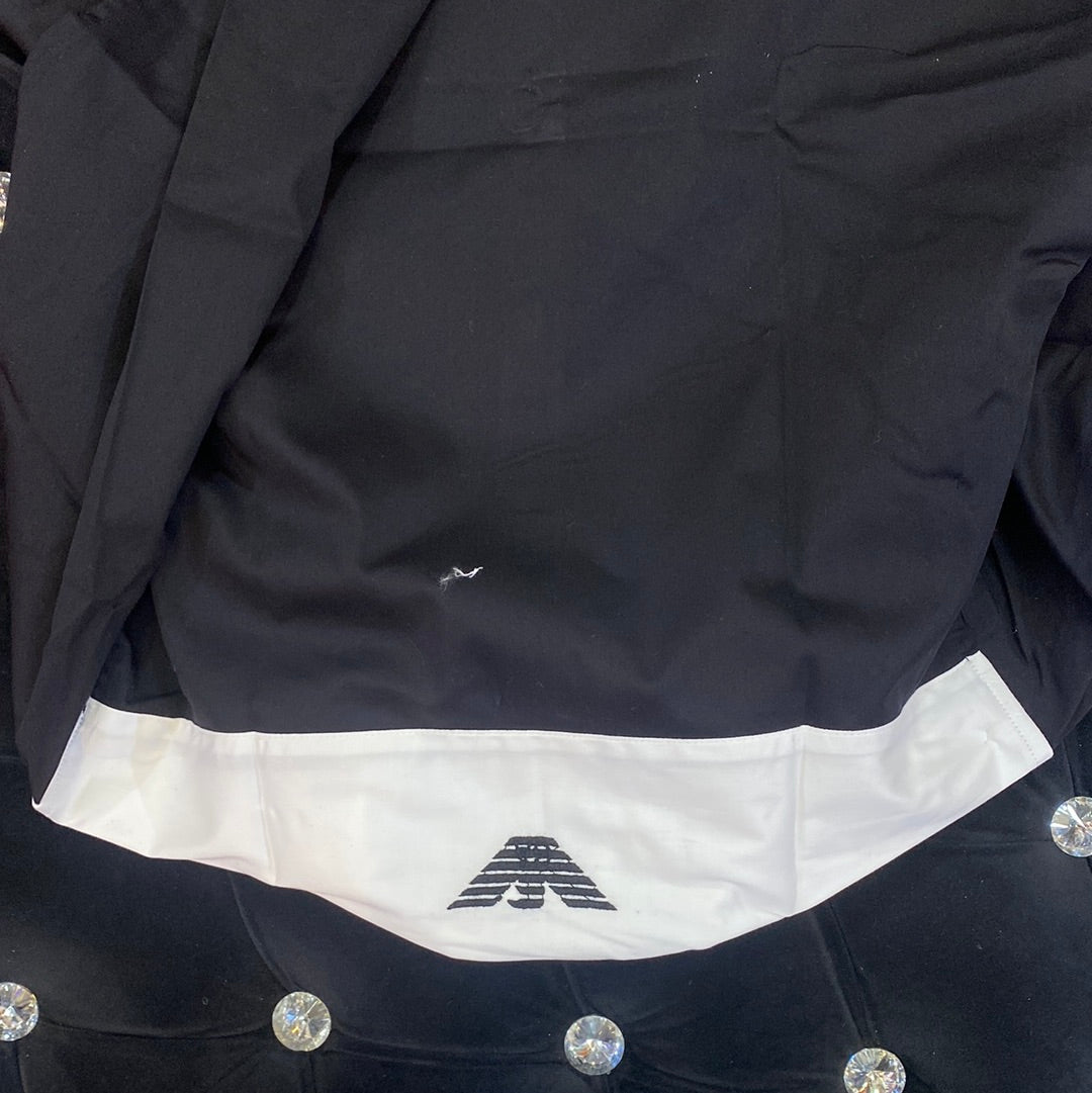 MRA White Black Colour MRA Logo Embroidery Design Imported Lycra Cotton Fabric Men’s Shirt 9160