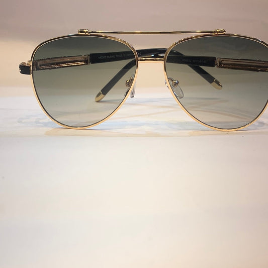 NOM Gold Frame Green Shade Unisex Branded Sunglasses MB0032 4918 145