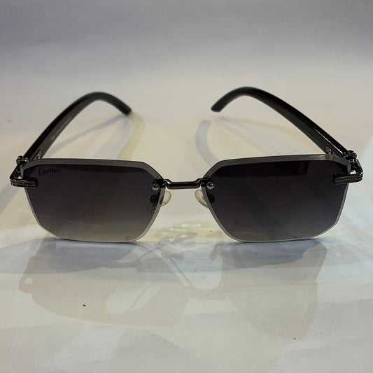 RAC Frameless black Shade black stick sunglasses