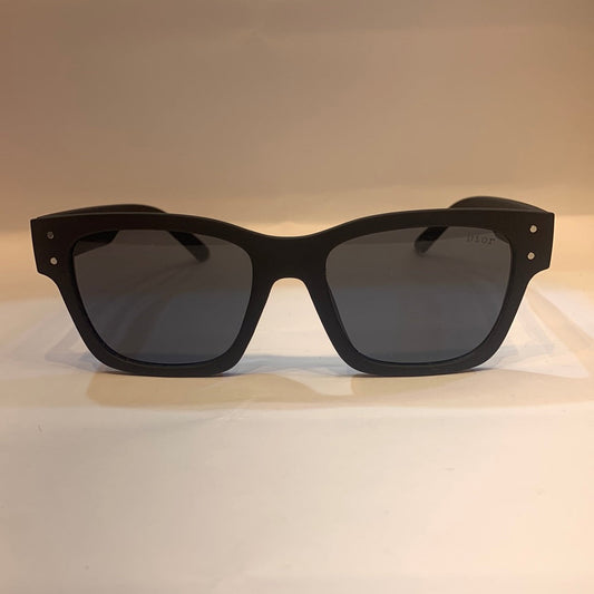 OID Matte Black Frame Black Shade Unisex Sunglass 9704 52 20 144
