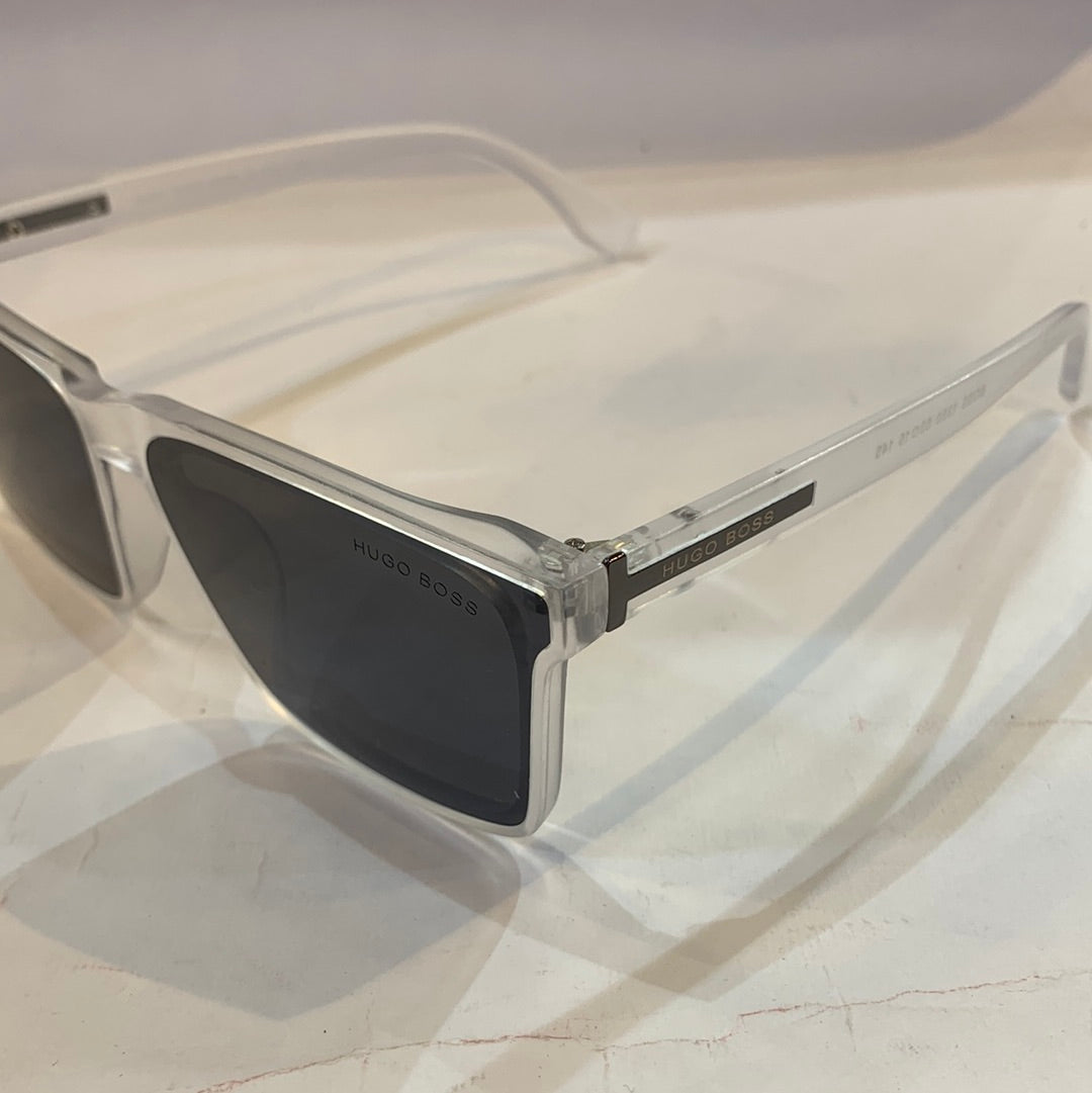GUH Matte Transperent Frame Black Shade Unisex Branded Sunglasses 1350 53 15 145