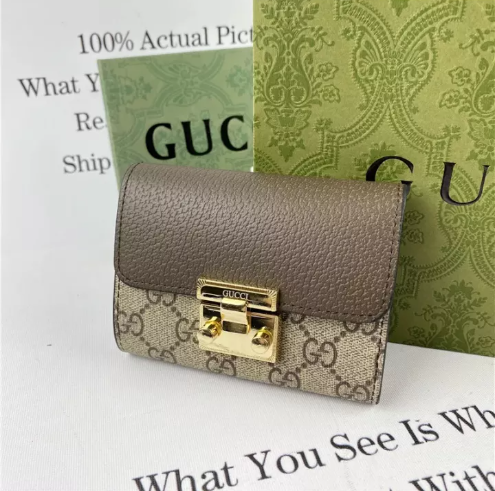Cug Multiple Colour Three Fold Small Unisex Italian Leather Ladies Wallet 10051