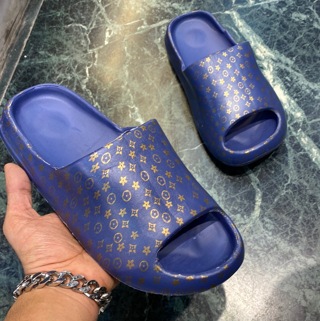 Blue Star Fat Summer Print Red White Black Purple  Heavy Slipper