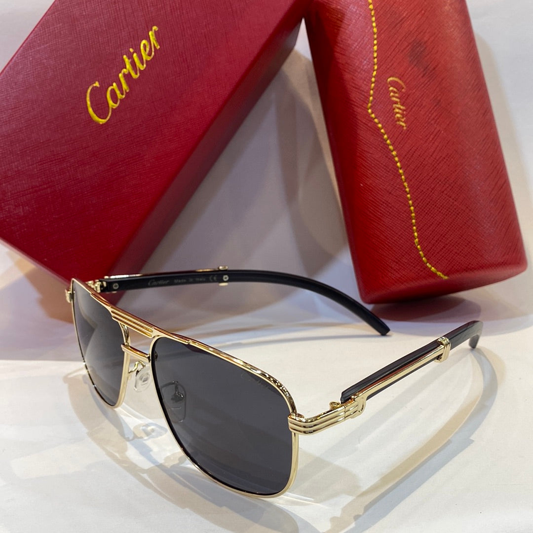 RAC Black Gold Frame Black Shade Unisex Branded