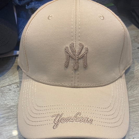 YN Beige Cap Gold Embroidery 300188