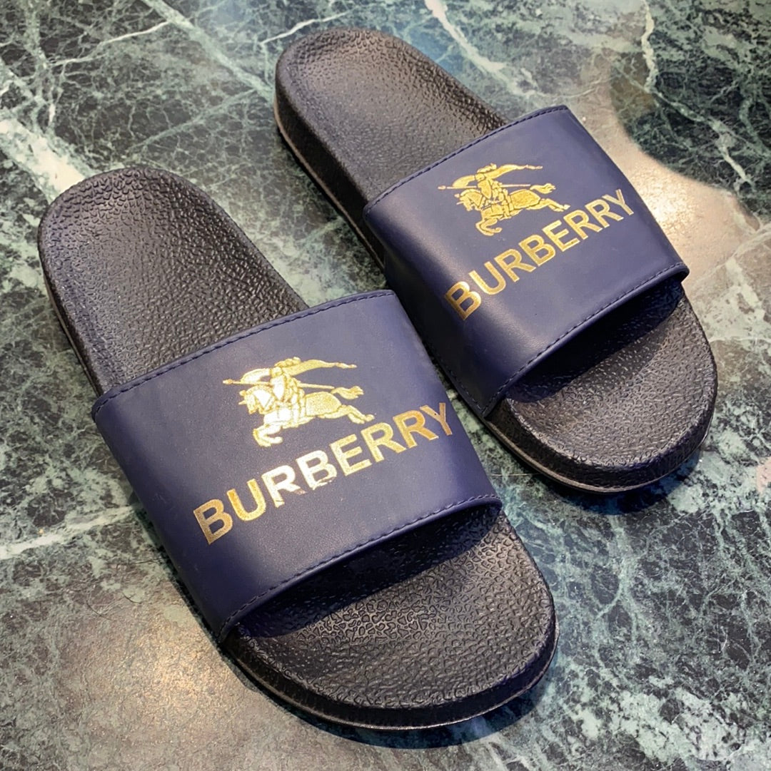 Black Blue Slipper (15153)