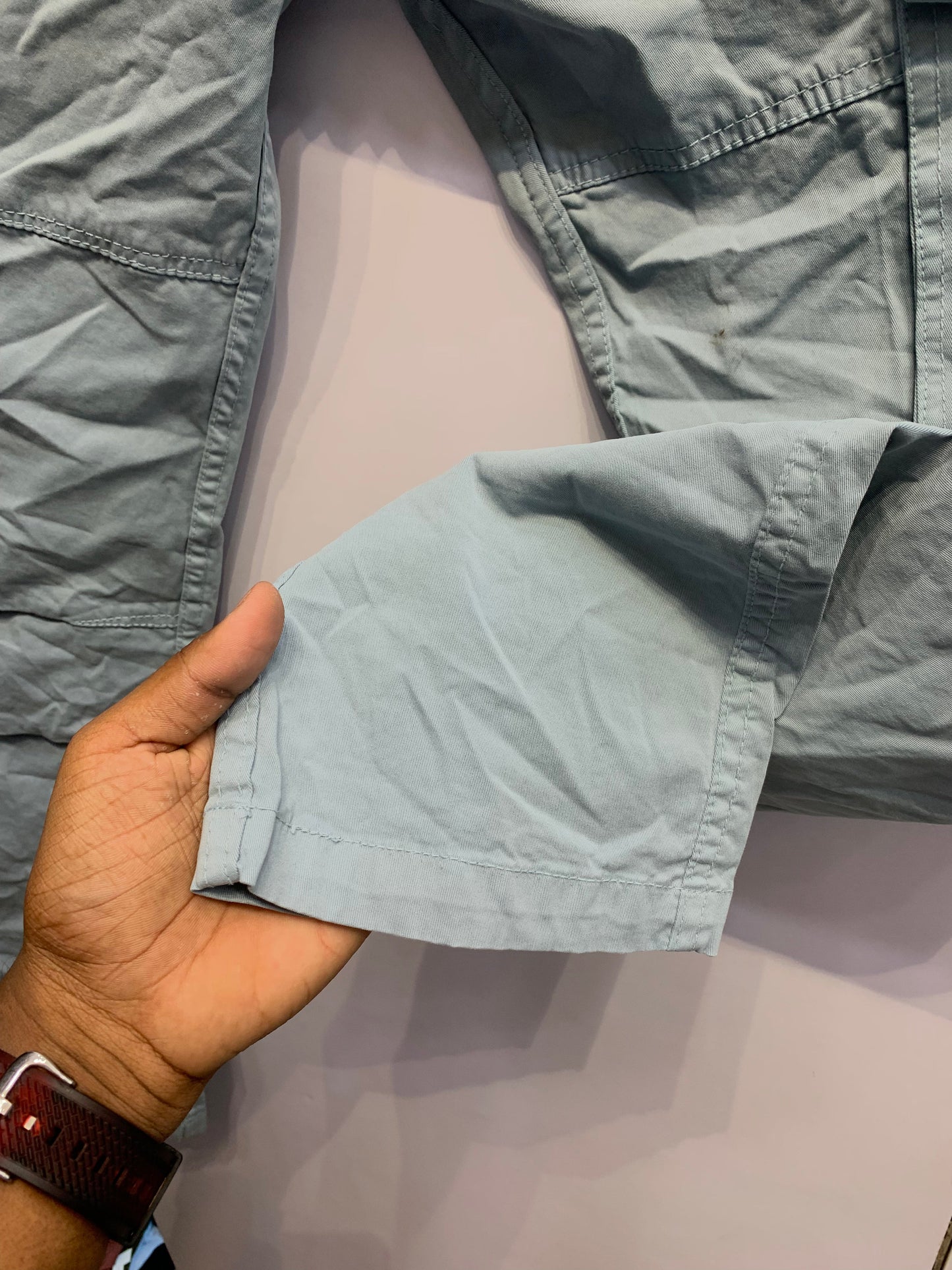 Blank Stitch Baby Blue  Colour With 6 Pocket Cargo 1105012