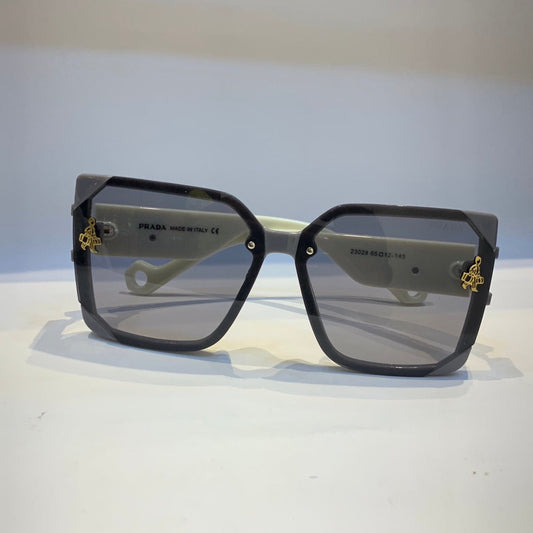 ARP Cream Frame Transparent Shade Unisex Sunglass 23028 65 12-145
