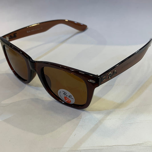 YAR RB Glossy Brown Frame Brown Shade Sunglasses RB2140 901 50 22 3N
