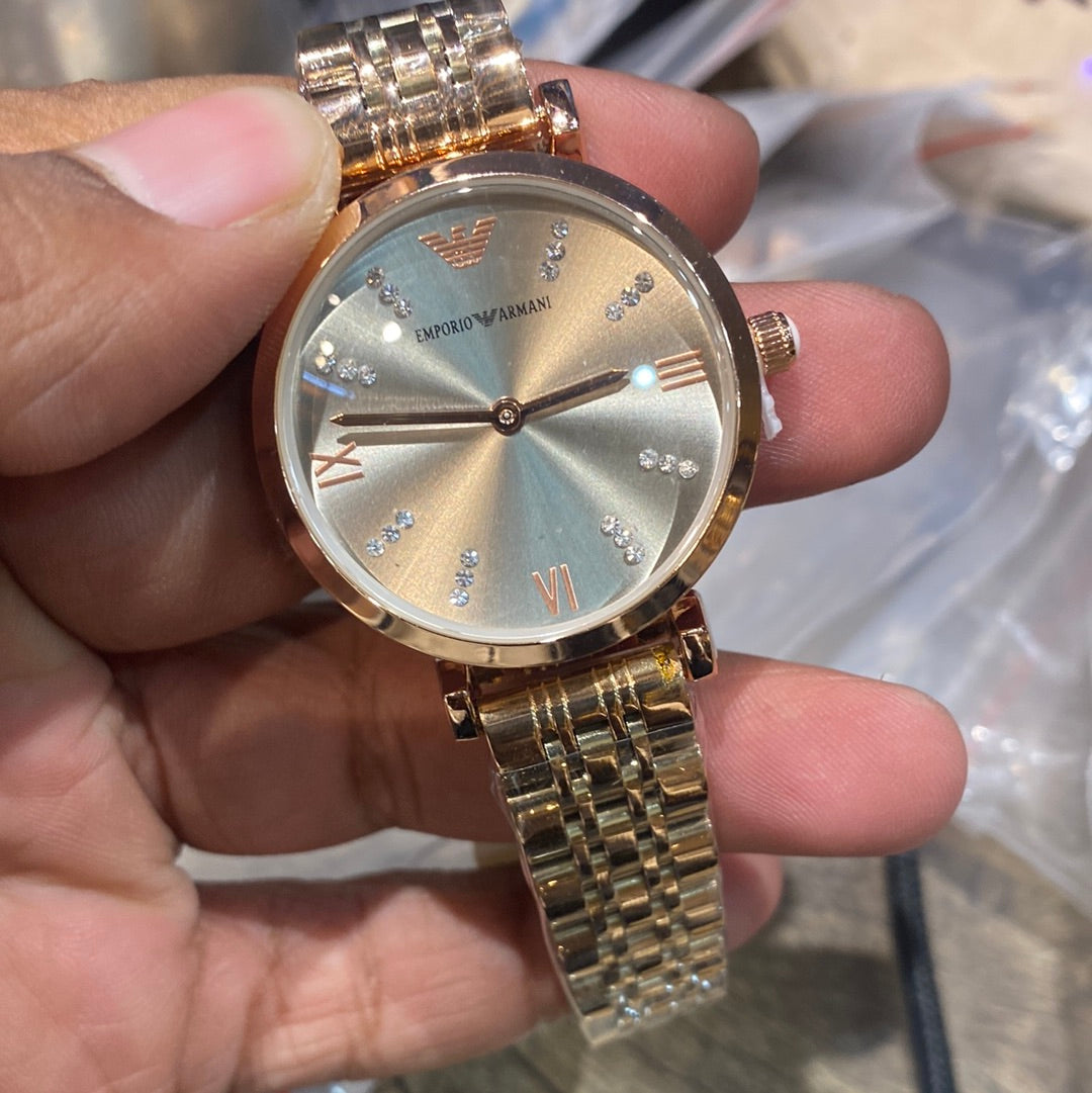 Copper Chain Silver Dial Ladies watch 401040