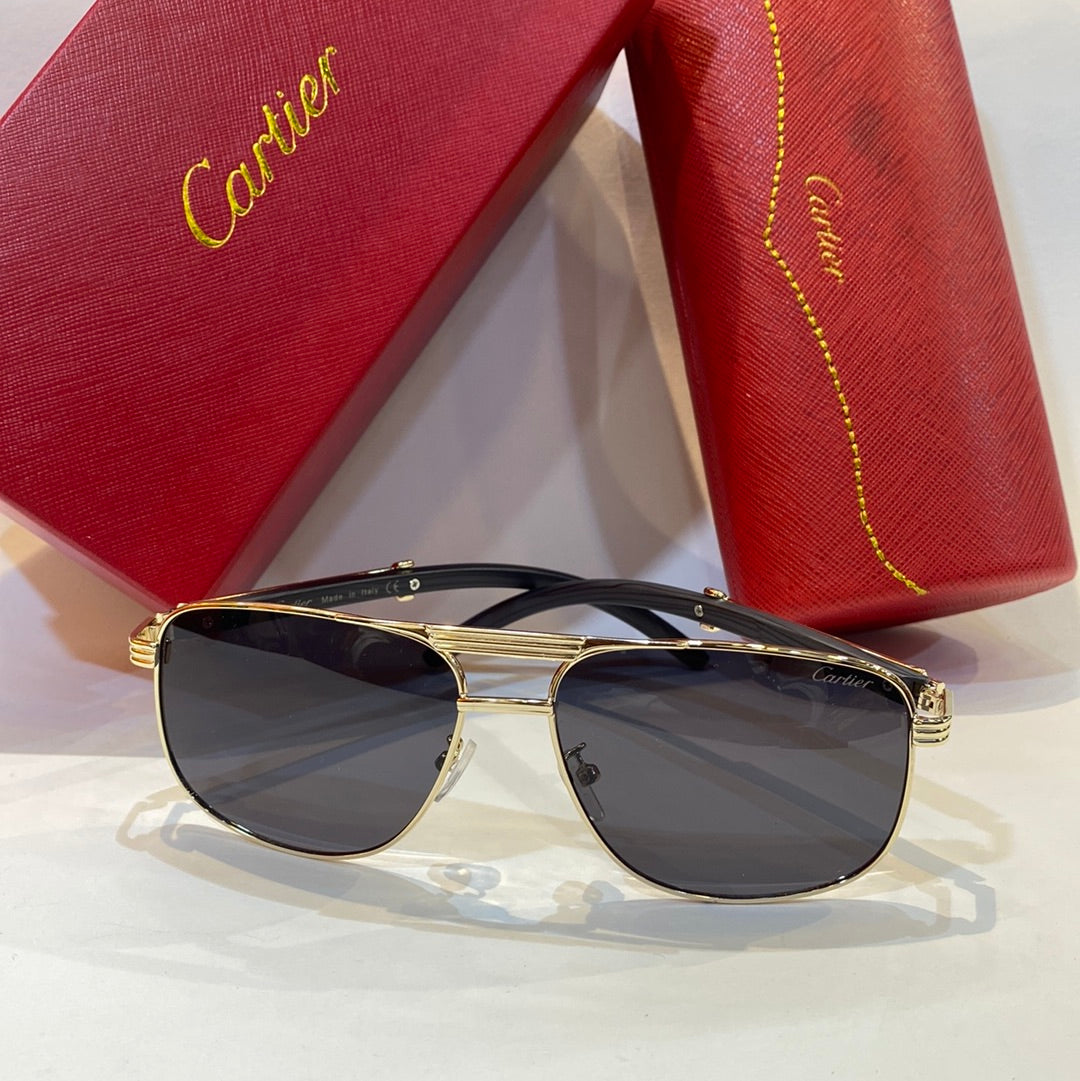 RAC Black Gold Frame Black Shade Unisex Branded