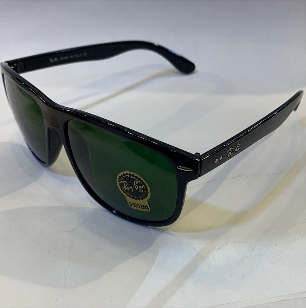 YAR RB Glossy Black Frame Green Shade Sunglasses RB4147 601 60 18