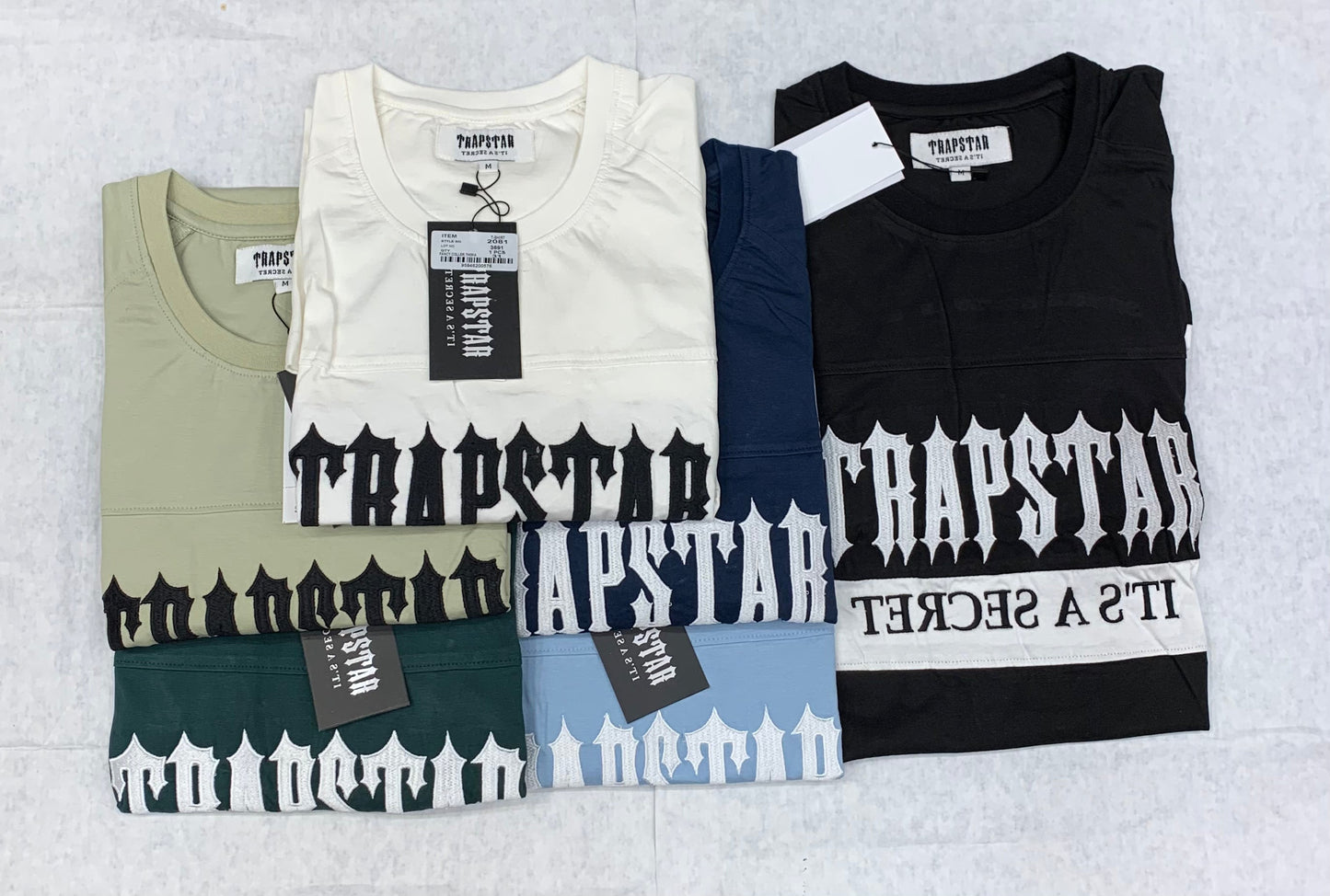 Tapstar Black Colour With Front Embroidery Drop Shoulder Tshirt 50162