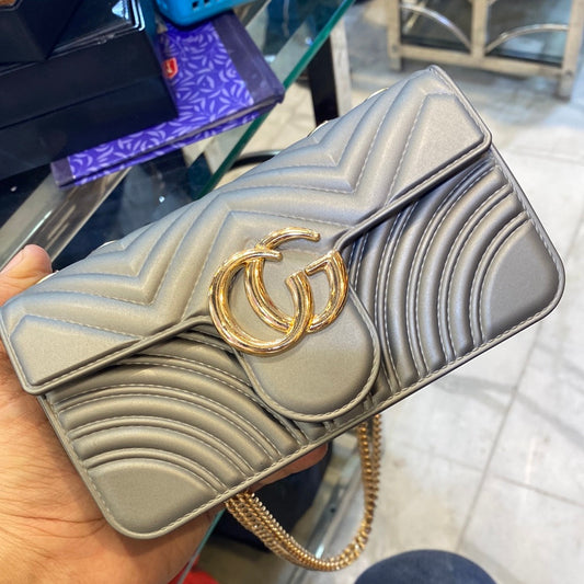 Grey Small Silicone Ladies Side Sling Hand Bag