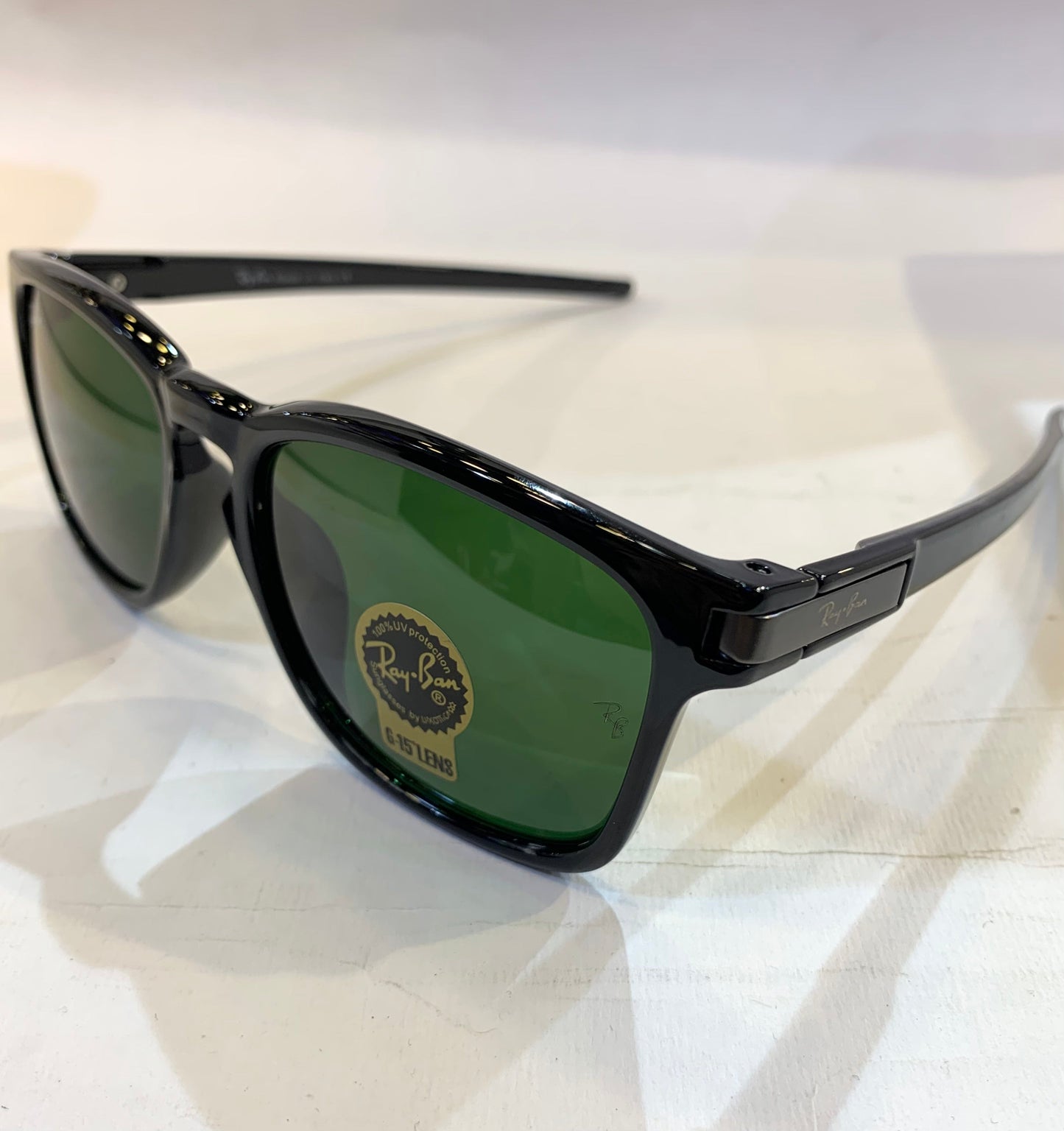 YAR RB Black Frame Green Shade Sunglasses 4735 54 17-140
