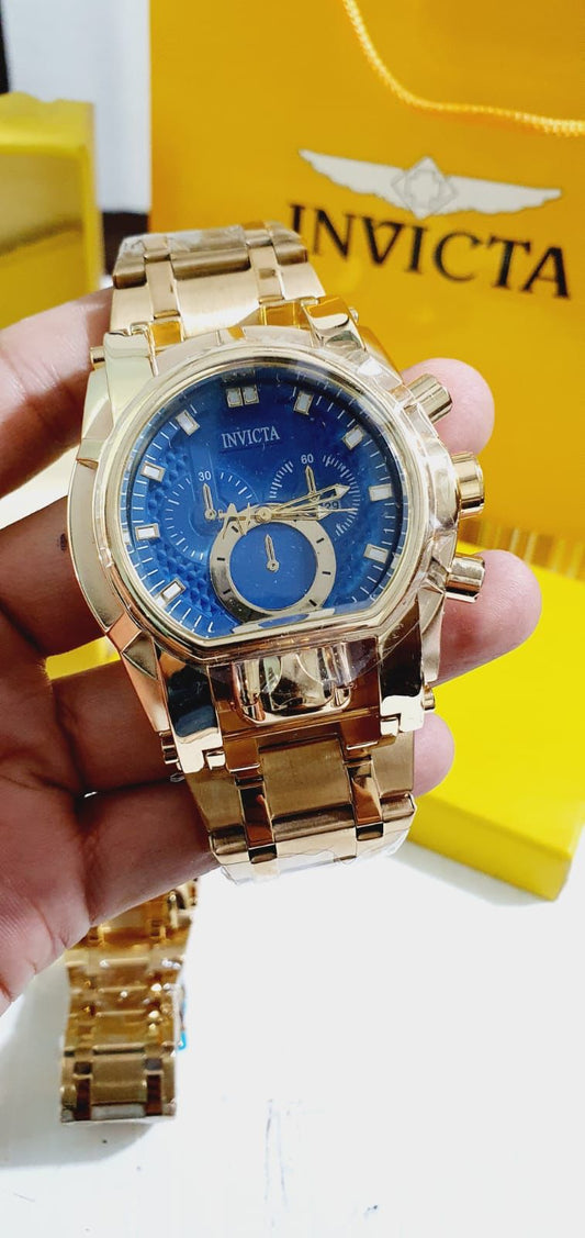 VNI Gold Chain Blue Heavy Dial Men Watch  401343