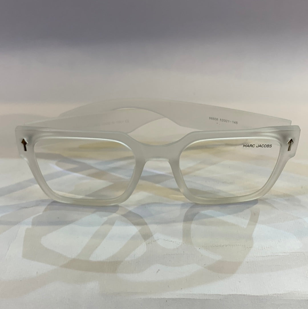 RAM Matte white Transperent Frame Transperent Shade Unisex Sunglasses 66806 52 21-145