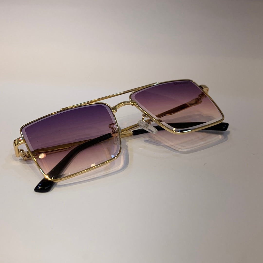 Lab Bal Golden Frame Pink Shade Sunglass B80-67355 16-143