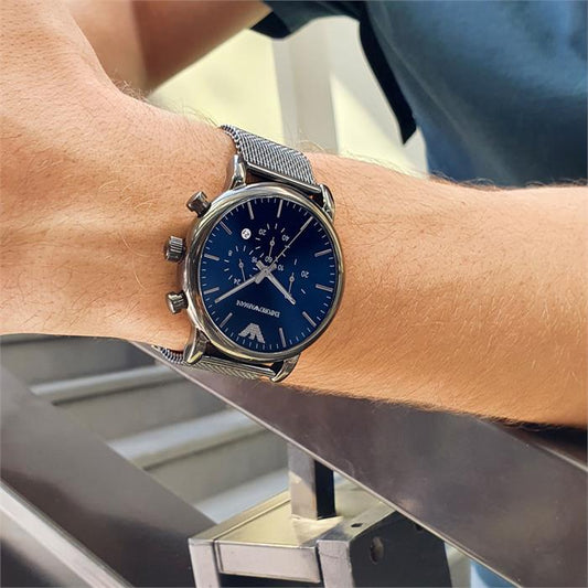 MRA Black Chain Blue Dial Premium Quality Men’s Watch 861703
