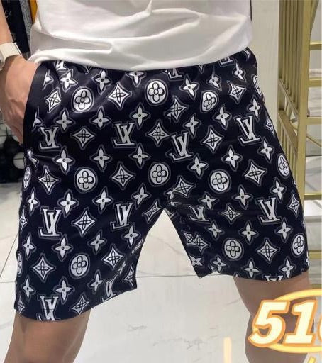 UOL VL Fashion Glassic Black Colour with White Vl Print with Premium stuff Shorts 5106