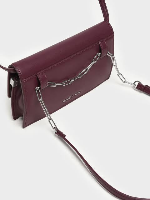 Geometric Chain Link Belt Bag CHARLES & KEITH KR Bag