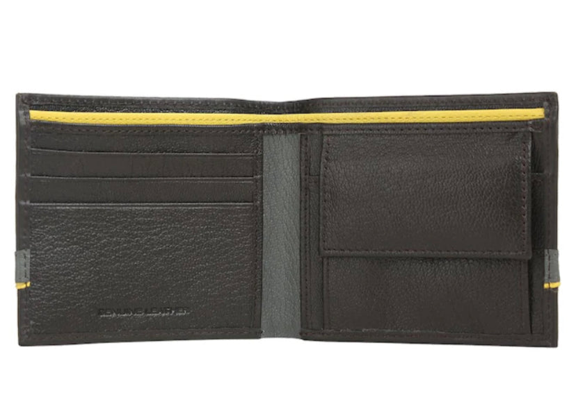 BROWN LEATHER BIFOLD Men Wallet