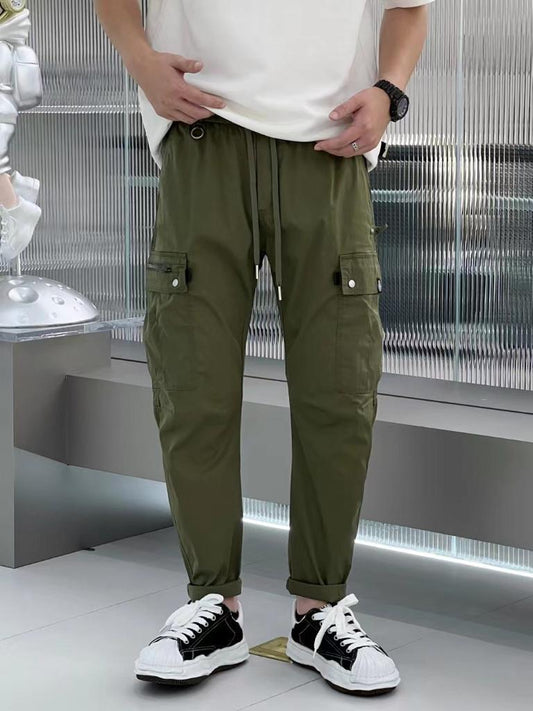 Sagacity Olive Green Colour with Premium Quality Korean Style Jogger Cargo 7727