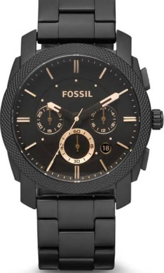 Sof Black Chain Copper Black Dial Man Watch