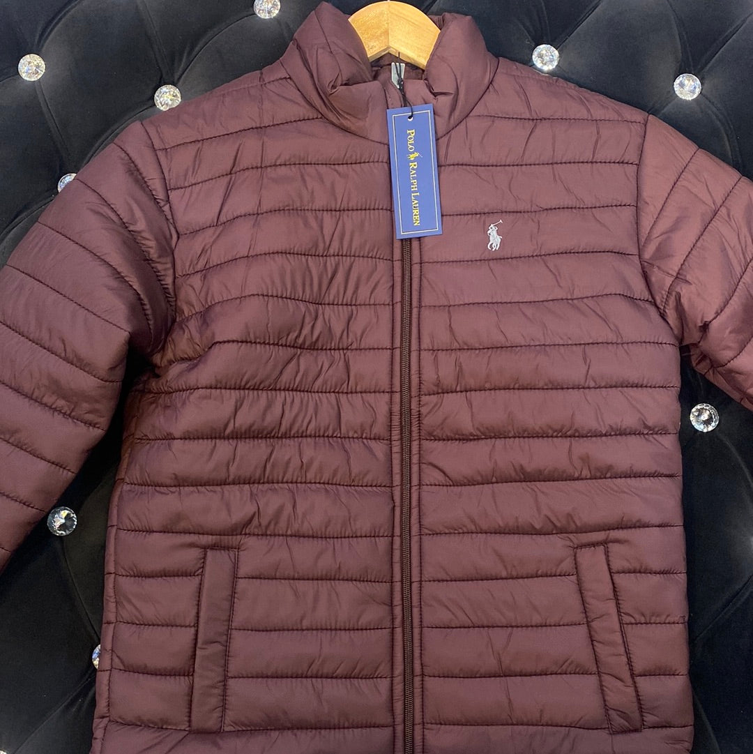 POL LOP Brown Colour Lightweight Imported Quality Puffer Jackets 9382