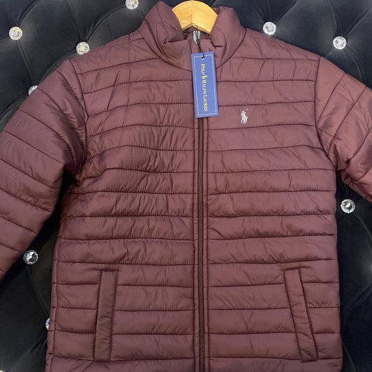 POL LOP Brown Colour Lightweight Imported Quality Puffer Jackets 9382