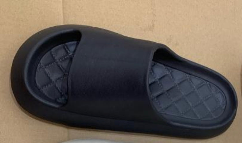 Tripple Black Colour Slipper 9013