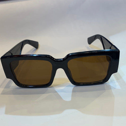 ARP Glossy Black Frame Brown Shade Sunglasses 8795 69 13-143