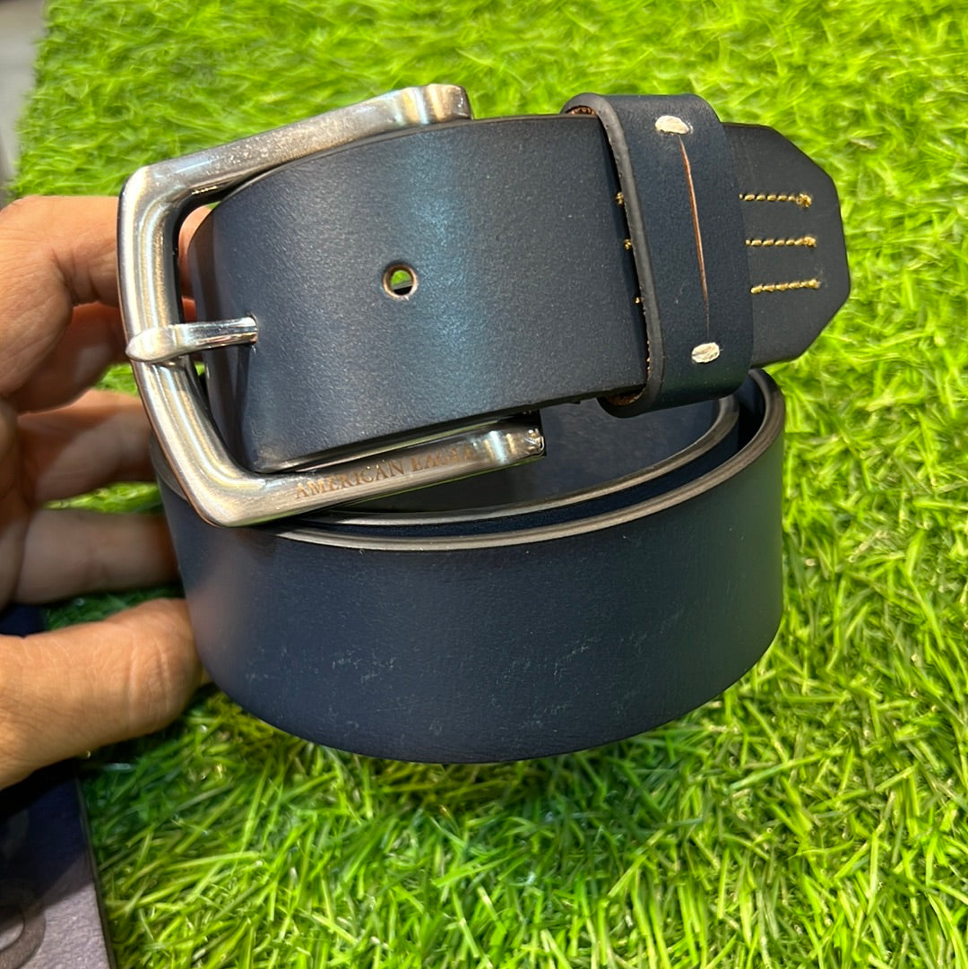 Blue AE Genuine Leather Belt
