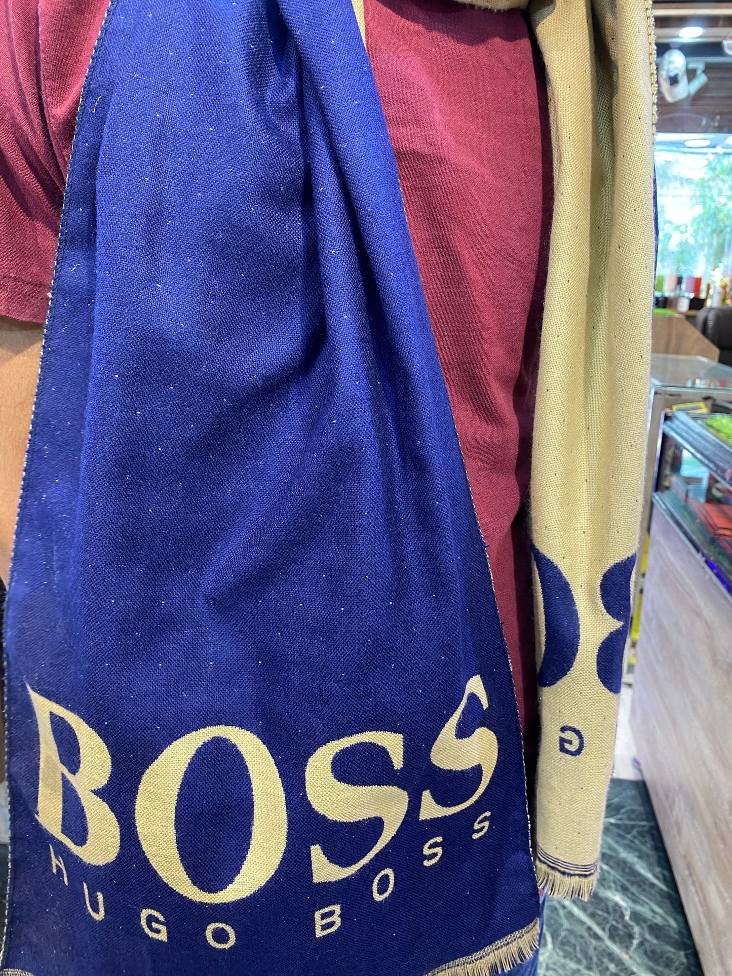 Blue muffler