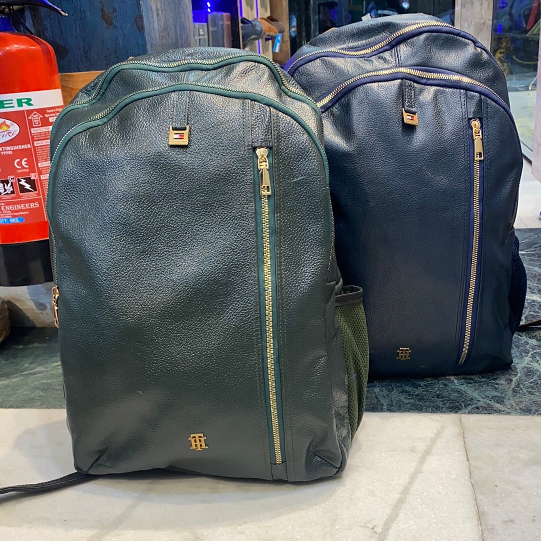Genuine Leather Backpack Bag for Unisex