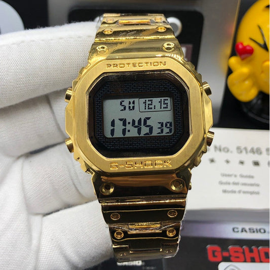 HSG Gold Chain Square Digital Sports Watch 400373