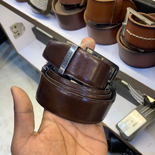 Black Belt Titan Black & Brown Reversible Genuine Leather Belt NTB163LM4R2L