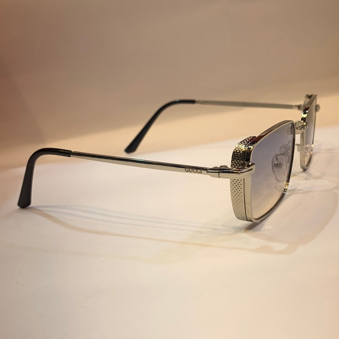CUG Sliver  Frame Transparent  Shade Unisex Sunglass