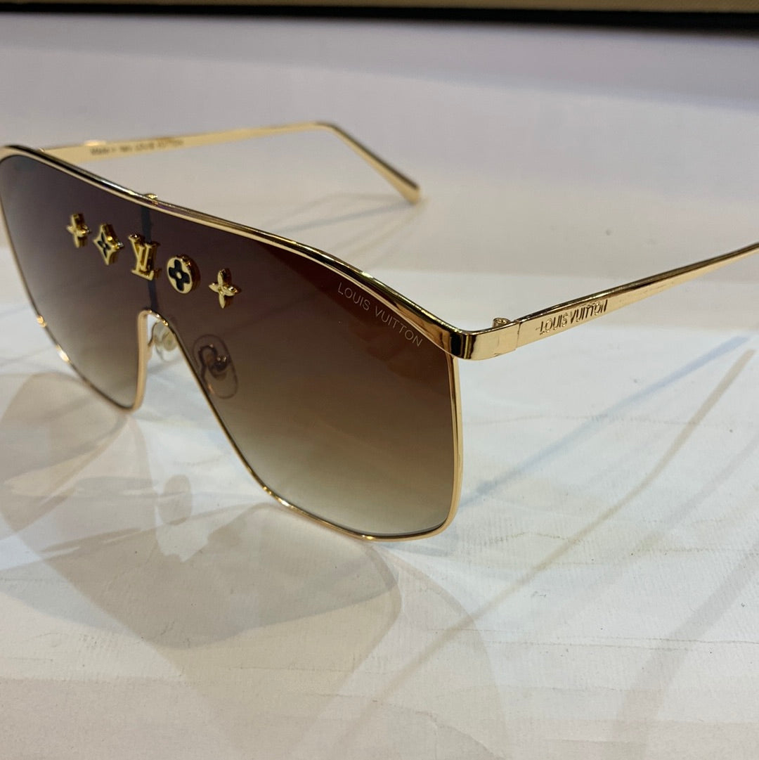 Uol vl Golden Frame brown Shade Sunglass TJ72246 130 0-142