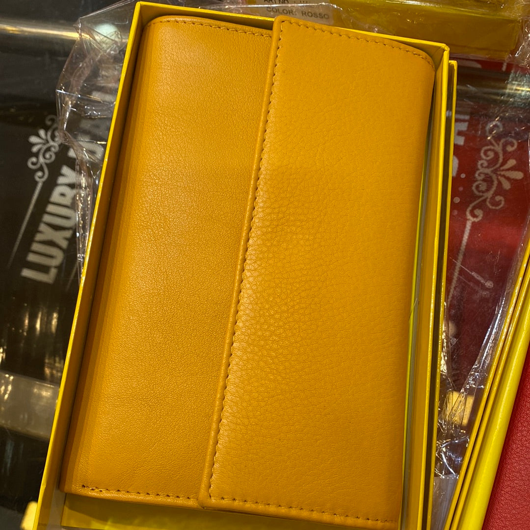 Giallo Yellow Colour Long Wallet Clutch BB 03 Ladies Wallet