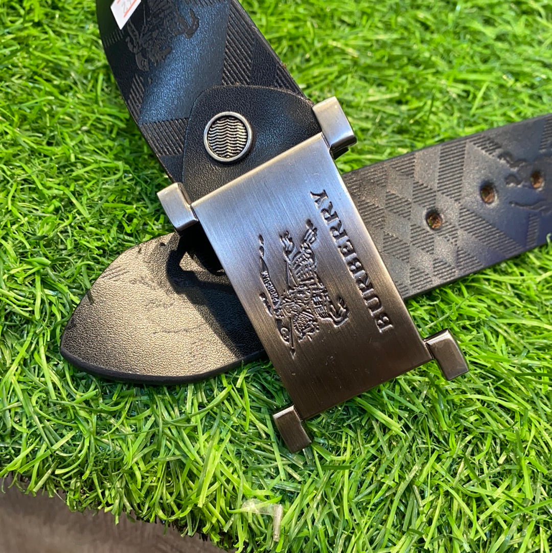 Black Grey Genuine Leather 900242