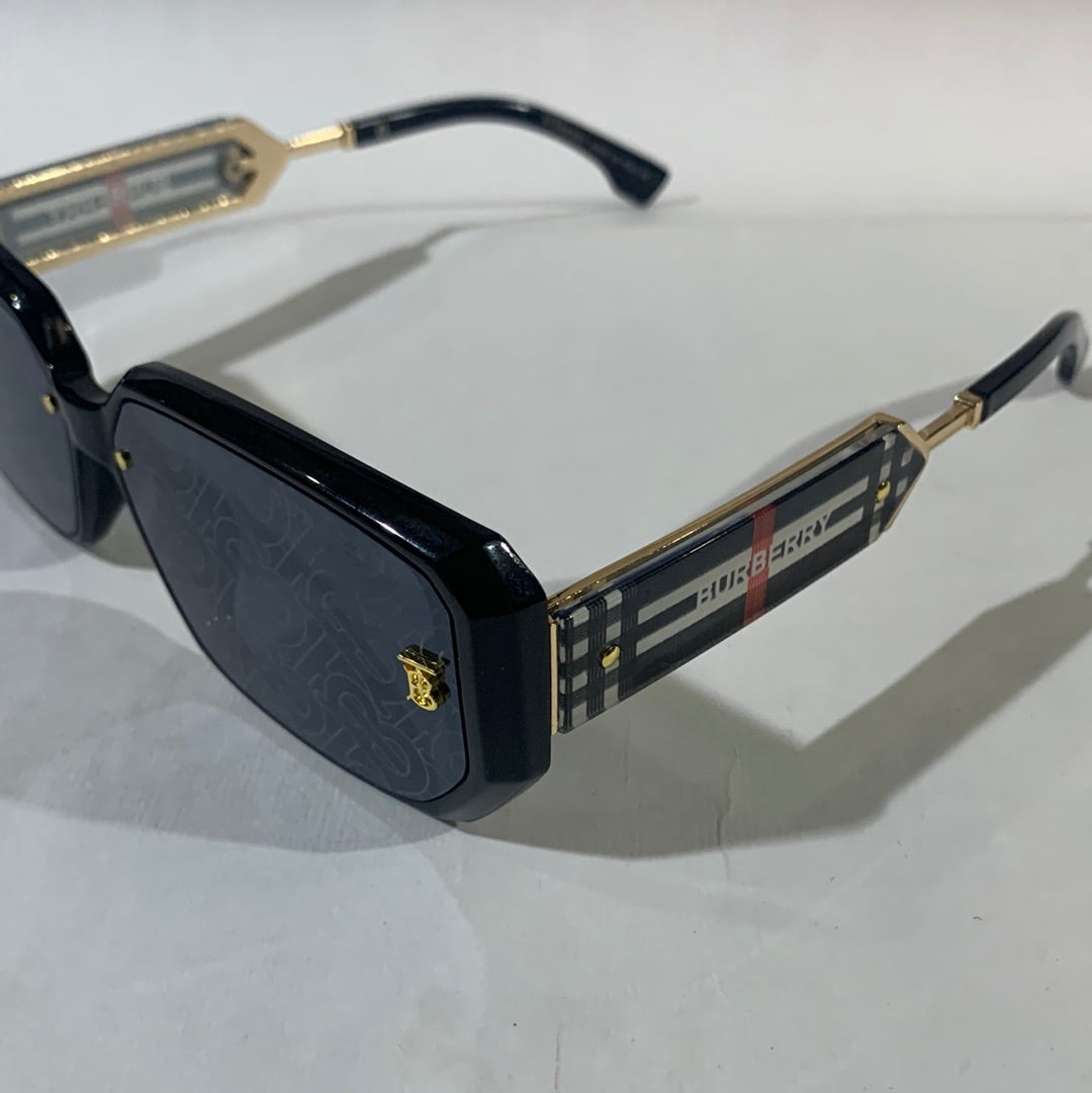 RUB Black Frame Black Printed Shade Unisex Sunglass 8312 54 18-140