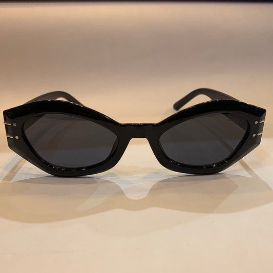 OID Black Frame Black Shade Sunglass