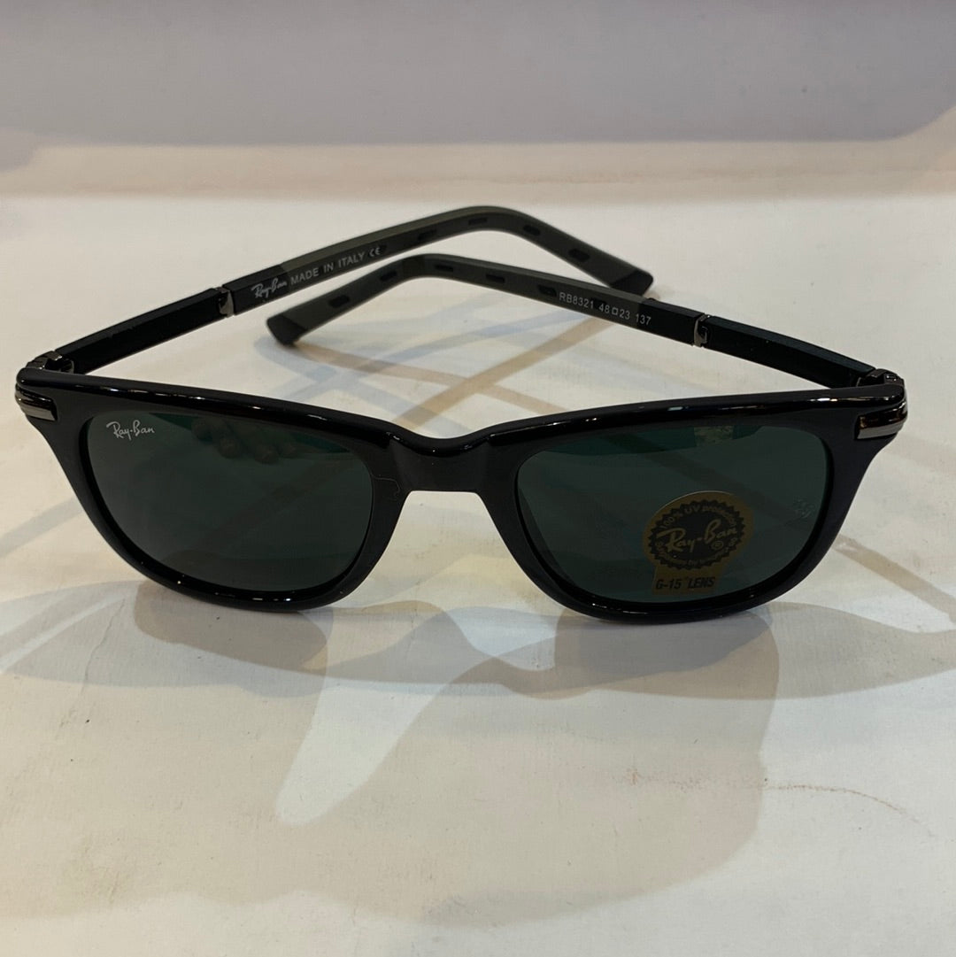 YAR RB Black Frame Black Shade Unisex Sunglass RB8321 48 23 137