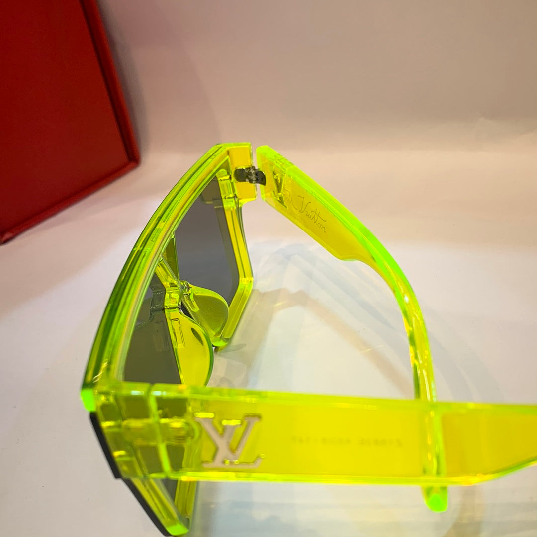 UOL VL Neon Frame Black Shade Unisex Sunglass Z1583E 68 8-147