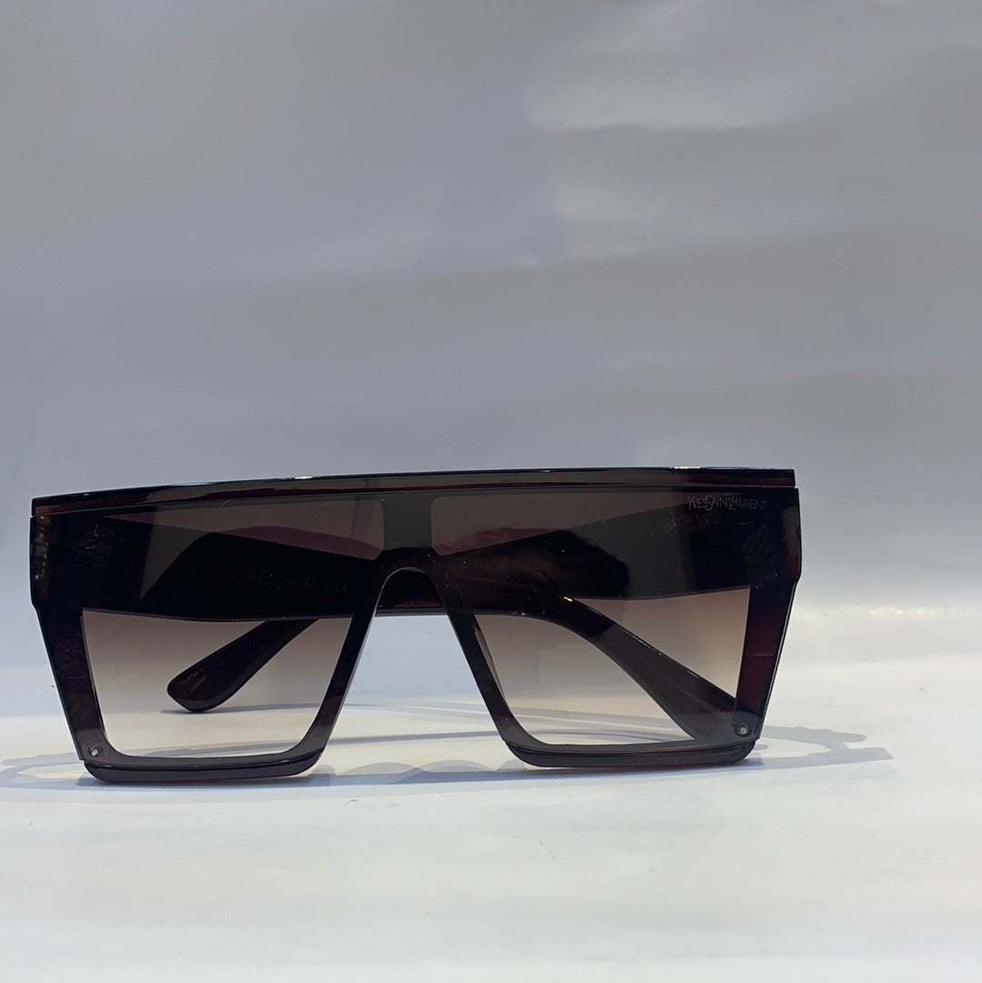 Yve evy Glossy Brown   Frame brown Shade Unisex Sunglass CC245 57 16 145