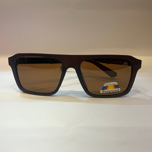 YAM Matte Brown Frame Brown Shade Unisex Sunglass AB2019 56 16-135